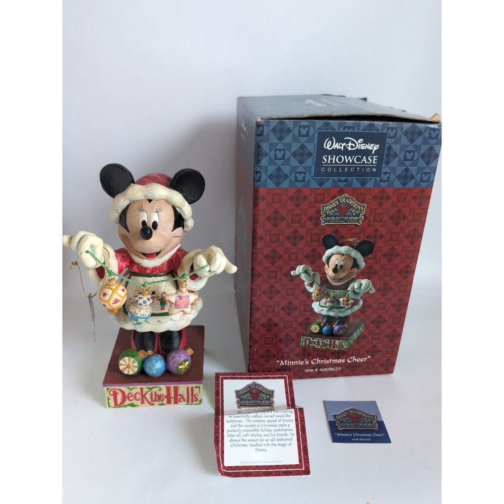 Jim Shore Disney Minnie Mouse Christmas Deck The Halls Figurine 4005625